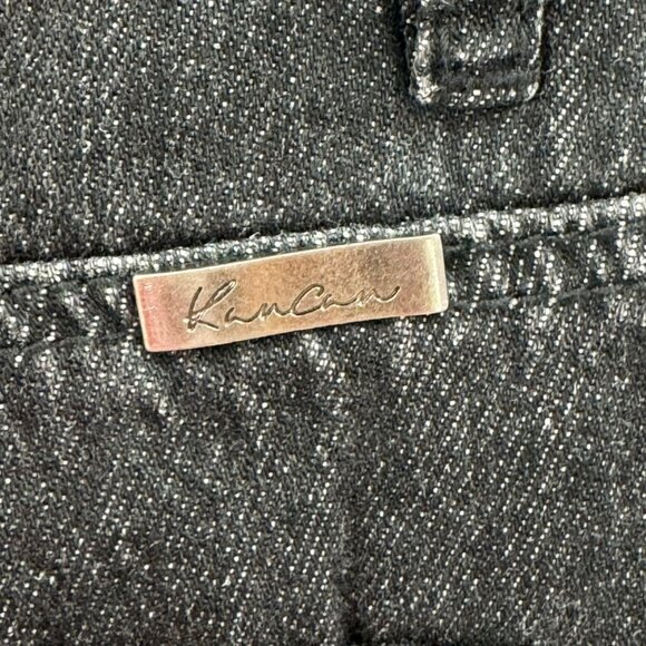 KanCan Black High Rise Distressed Denim Shorts Womens Size S - Picture 7 of 10